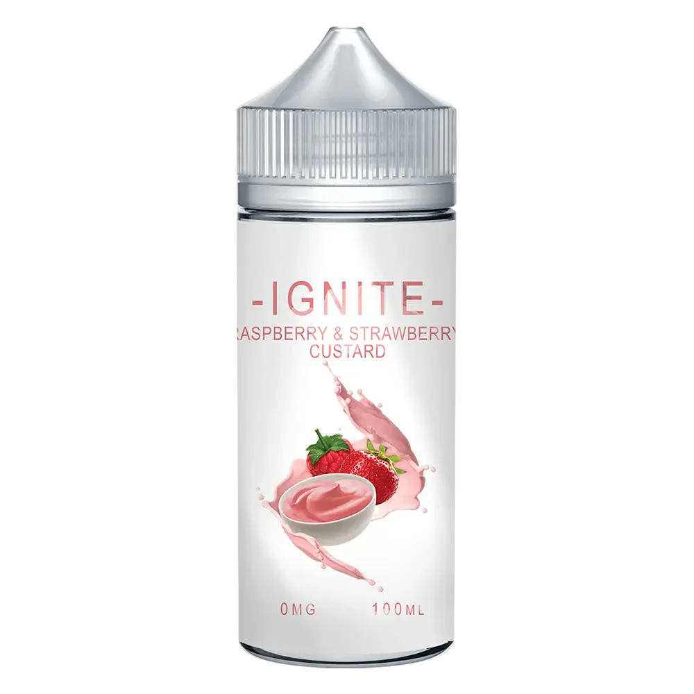 ignite Raspberry Strawberry Custard 100ml E-Liquid