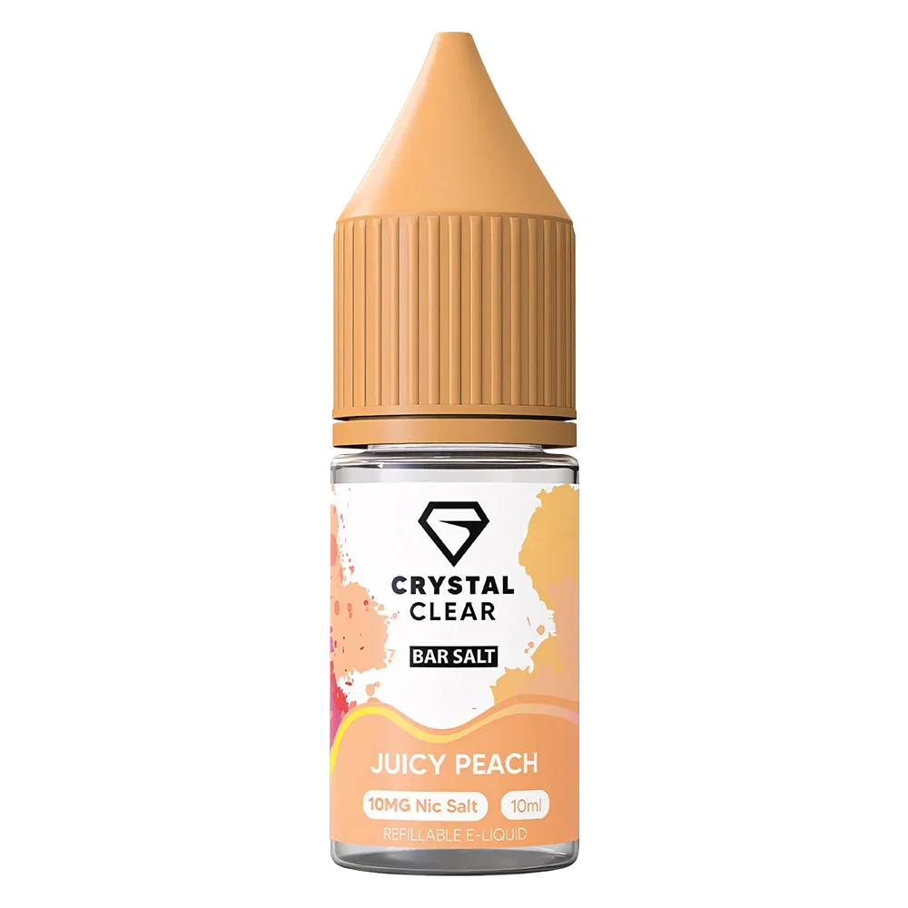 Crystal Clear Juicy Peach Nic Salt Vape juice 10ml