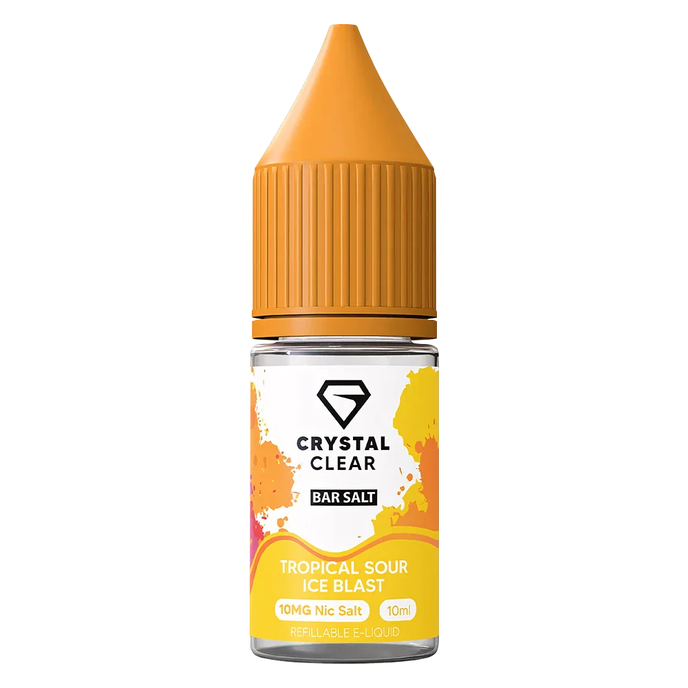 Crystal Clear Tropical Sour Ice Nic Salt Vape juice 10ml