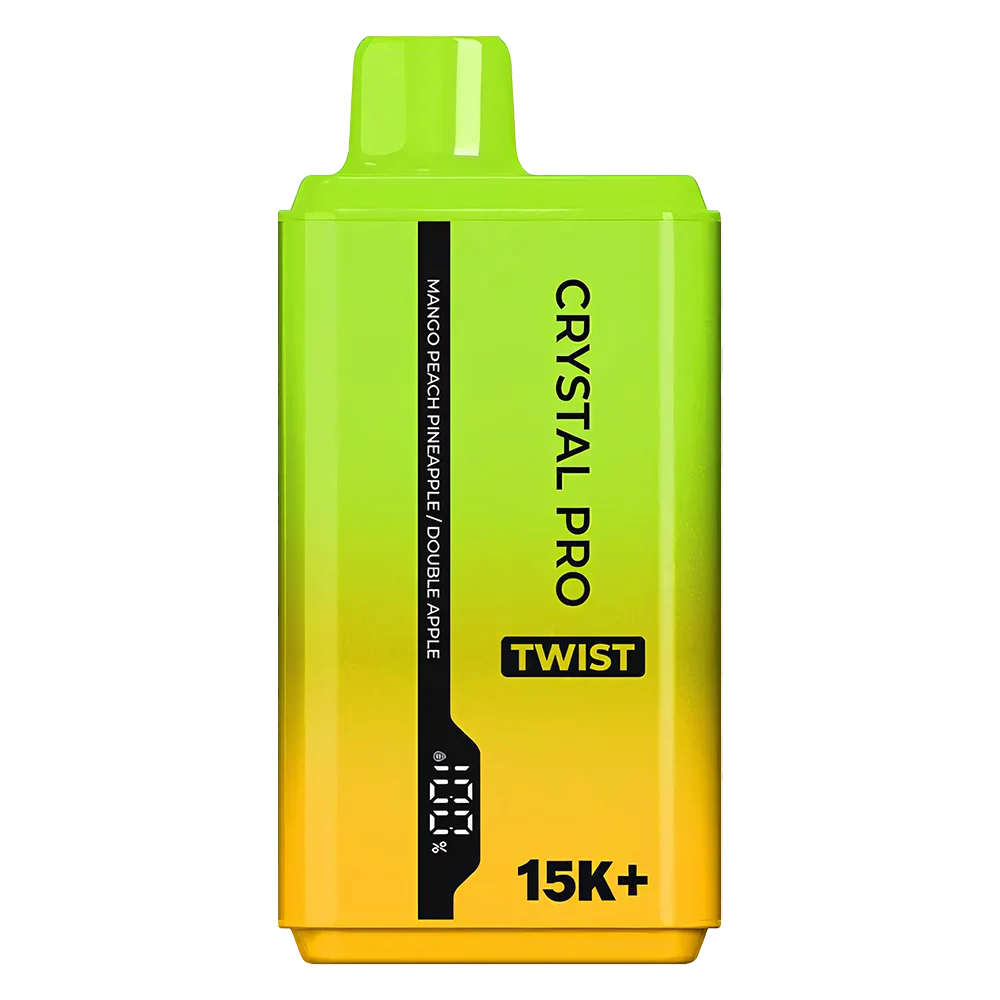 Crystal Pro Twist 15000 Mango Peach Pineapple Double Apple Disposable Vape