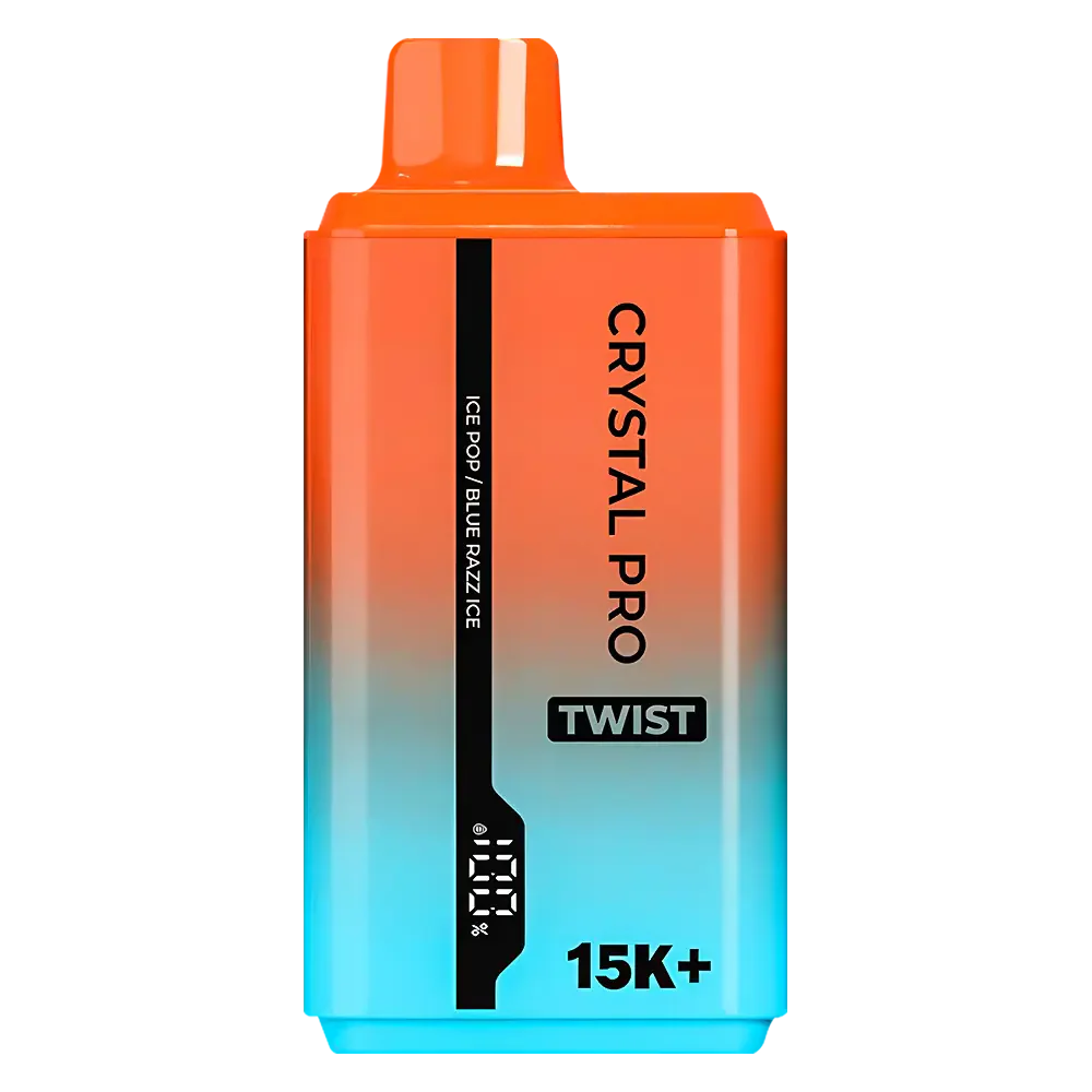 Crystal Pro Twist 15000 Ice Pop / Blue Razz Ice - 5 for 50 Crystal Pro Twist 15000 Ice Pop / Blue Razz Ice - 5 for 50