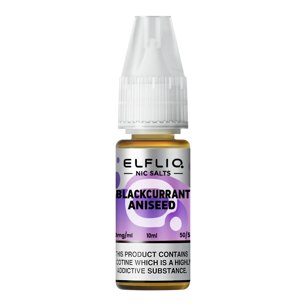 Elf Bar ElfLiq Blackcurrant Aniseed Nic Salt Vape Juice