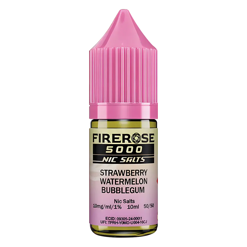 Strawberry Watermelon Bubblegum Elux Firerose 5000 Nic Salt