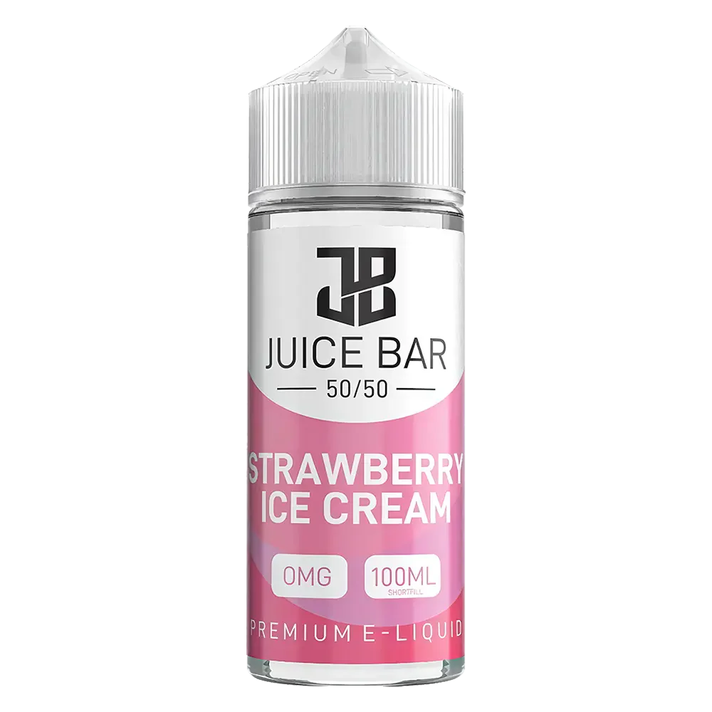 Juice Bar Strawberry Ice Cream 100ml Shortfill E-Liquid