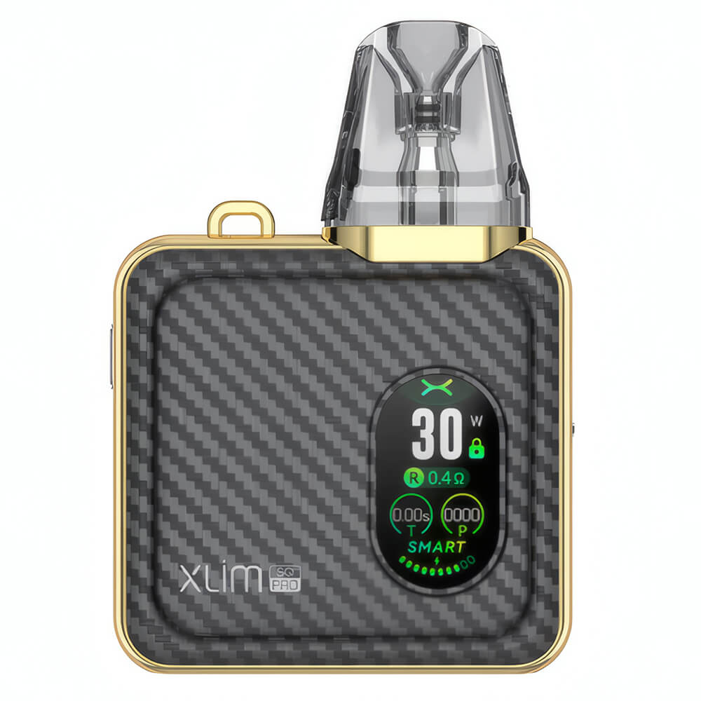 OXVA Xlim SQ Pro Pod Vape Kit Gold Carbon