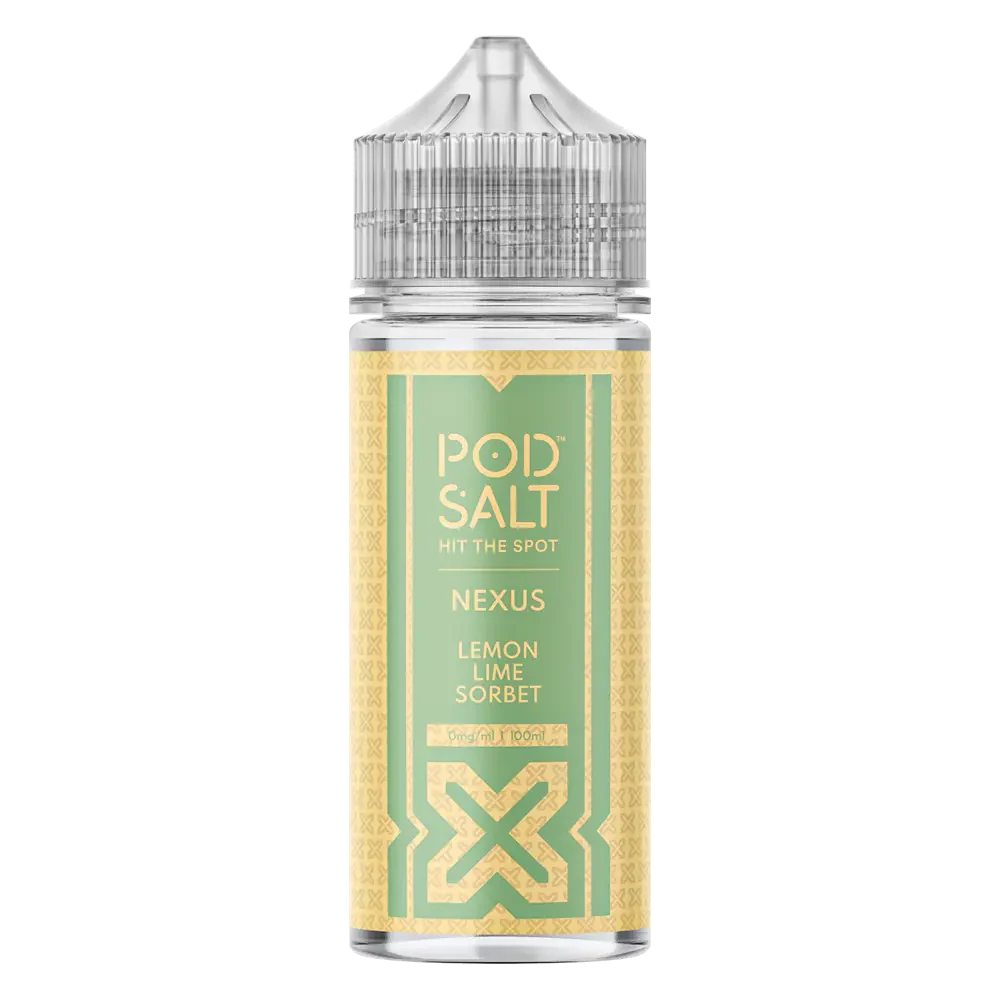Pod Salt Nexus Lemon Lime Sorbet 100ml E-Liquid