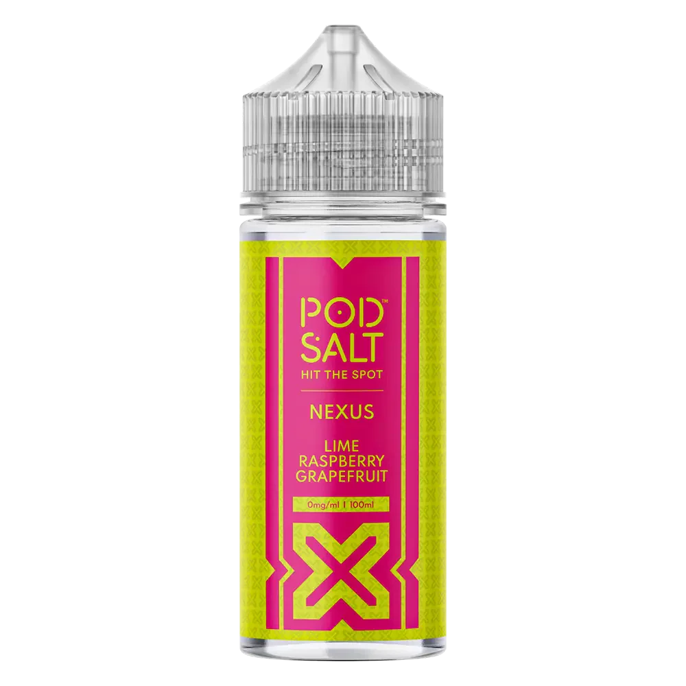 Pod Salt Nexus Lime Raspberry Grapefruit 100ml E-Liquid