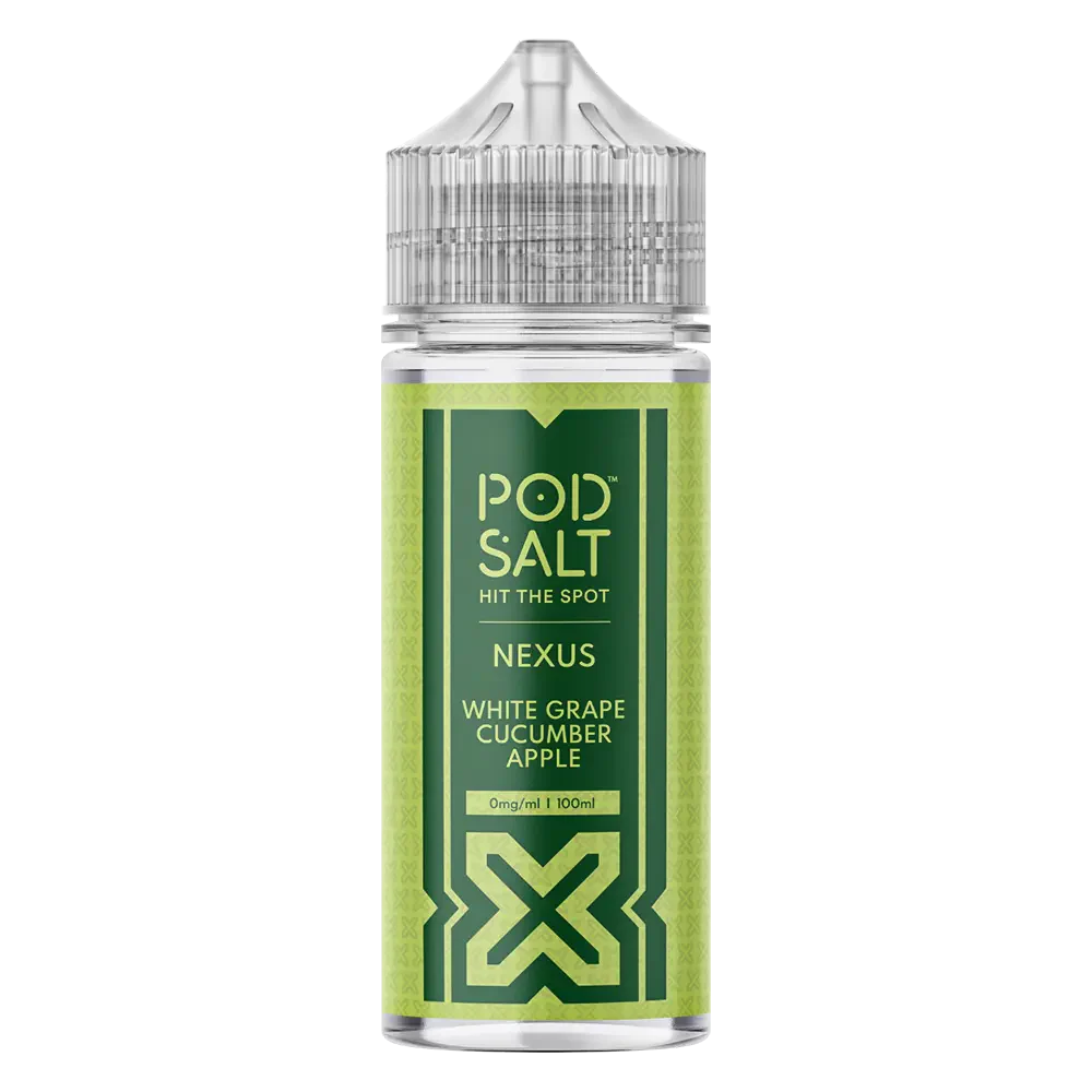 Pod Salt Nexus White Grape Cucumber Apple 100ml E-Liquid