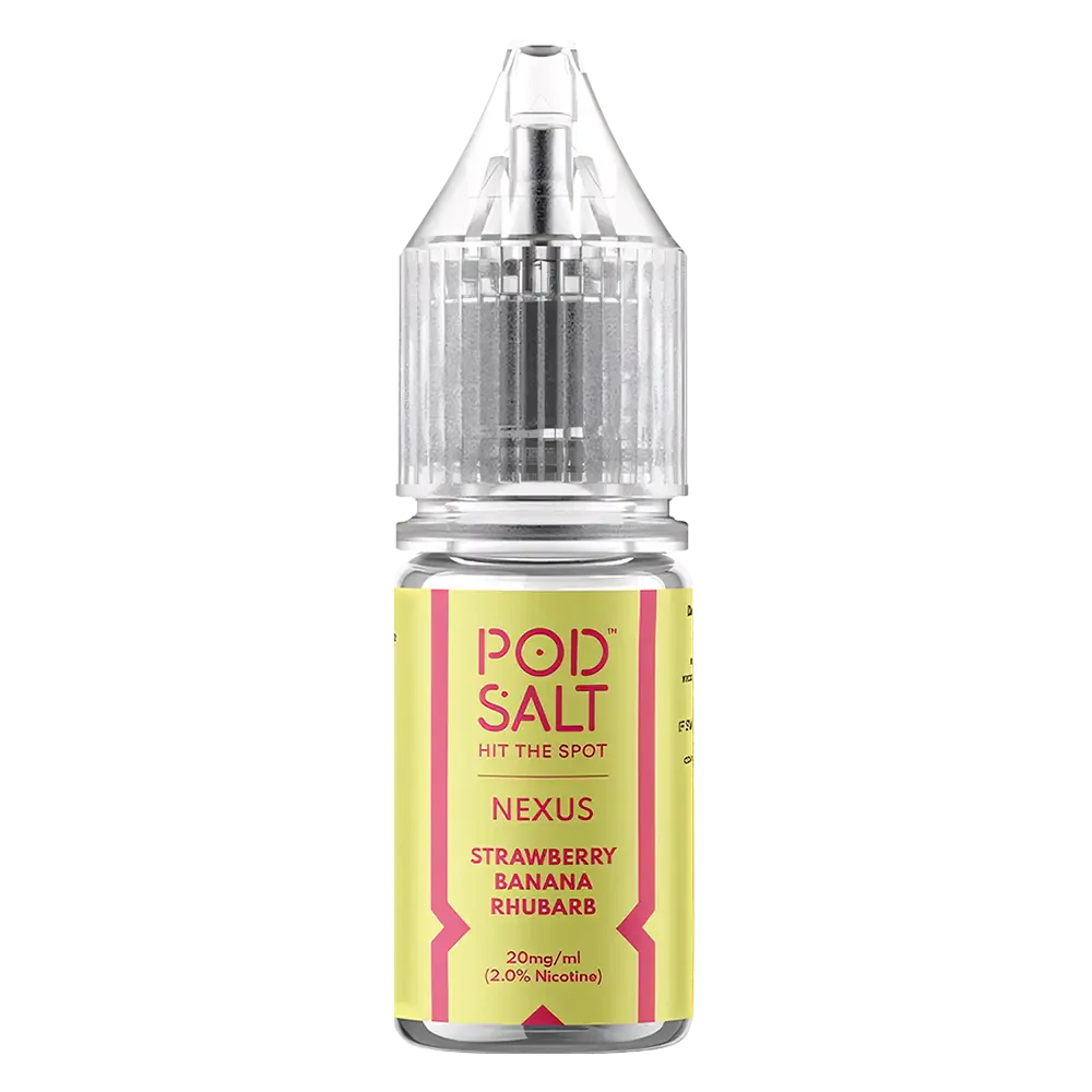 Pod Salt Nexus Strawberry Banana Rhubarb Nic Salt Vape Juice