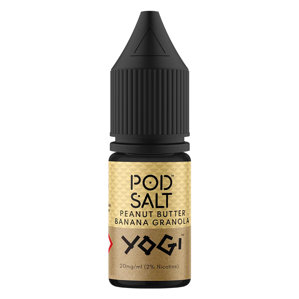 Pod Salt Yogi Peanut Butter Banana Granola Nic Salt Vape Juice