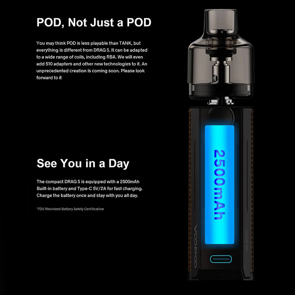 VooPoo Drag S Vape Pod Kit Secondary 2