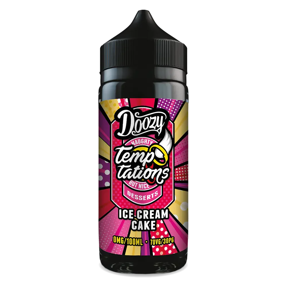 Doozy Vape Temptations Ice Cream Cake 100ml Shortfill E-Liquid