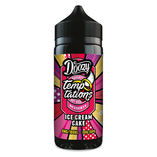 Doozy Vape Temptations Ice Cream Cake 100ml Shortfill E-Liquid