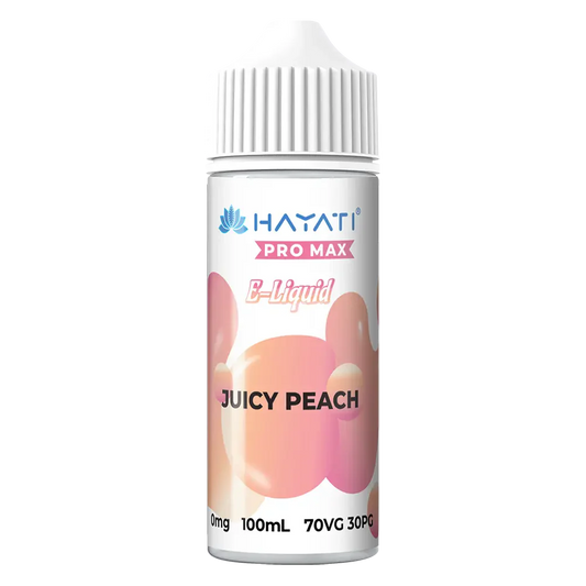 Hayati Juicy Peach 100ml Shortfill Vape Juice