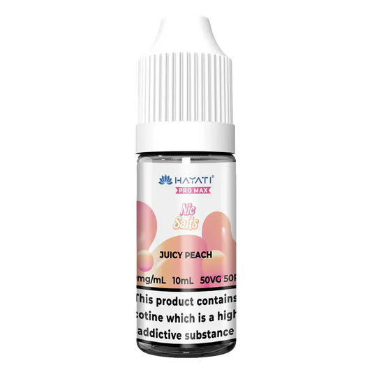 Hayati Pro Max Juicy Peach Nic Salt Vape Juice