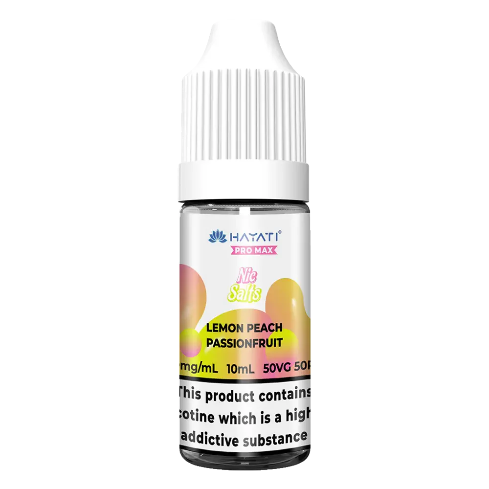 Hayati Pro Max Lemon Peach Passionfruit Nic Salt Vape Juice