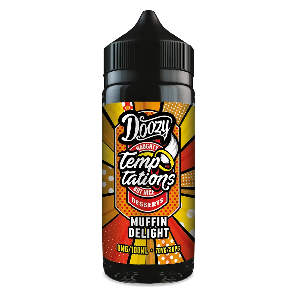 Doozy Vape Temptations Muffin Delight 100ml Shortfill E-Liquid