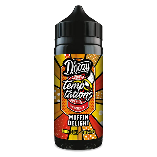 Doozy Vape Temptations Muffin Delight 100ml Shortfill E-Liquid