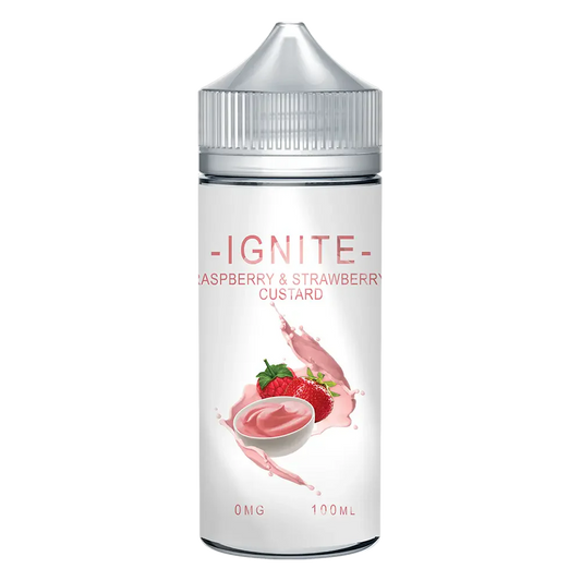 ignite Raspberry Strawberry Custard 100ml E-Liquid