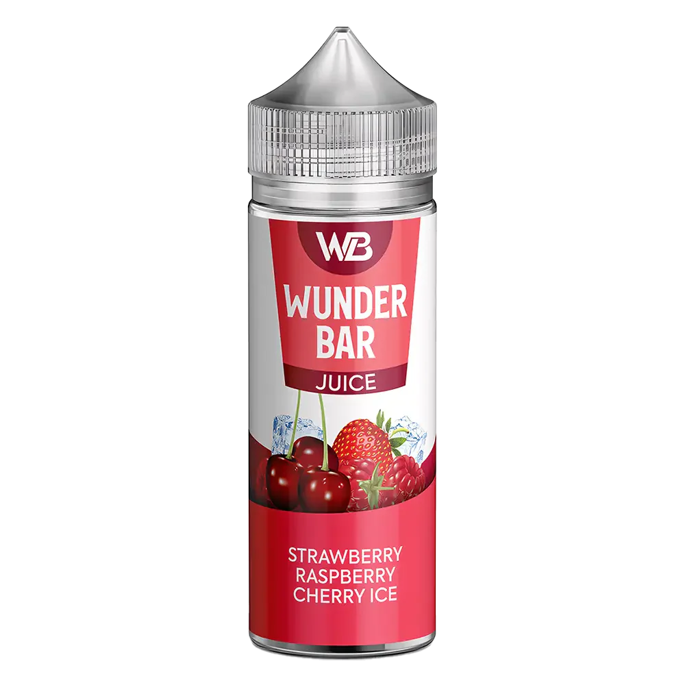 Wunder Bar Strawberry Raspberry Cherry Ice 100ml Shortfill E-Liquid