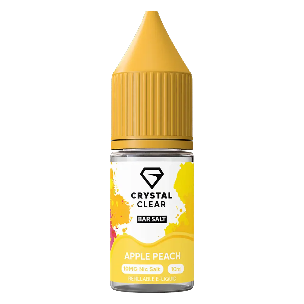 Crystal Clear Apple Peach Nic Salt Vape juice 10ml