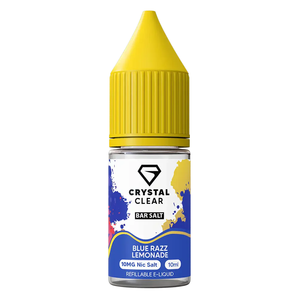 Crystal Clear Blue Razz Lemonade Nic Salt Vape juice 10ml