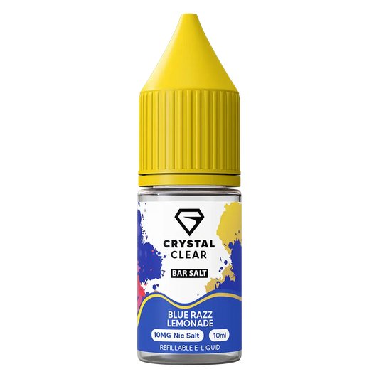 Crystal Clear Blue Razz Lemonade Nic Salt Vape juice 10ml