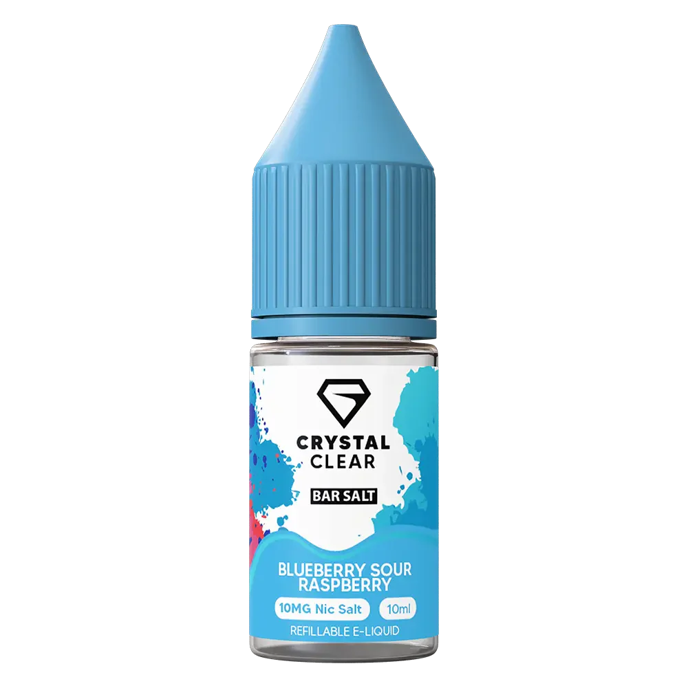 Crystal Clear Blueberry Sour Raspberry Nic Salt Vape juice 10ml