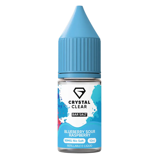 Crystal Clear Blueberry Sour Raspberry Nic Salt Vape juice 10ml