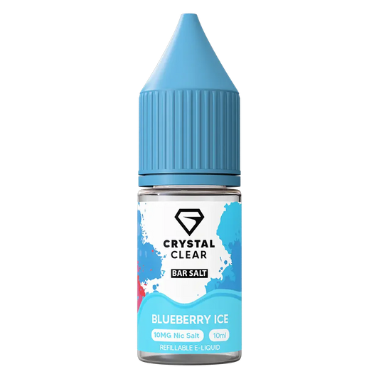 Crystal Clear Blueberry Ice Nic Salt Vape juice 10ml