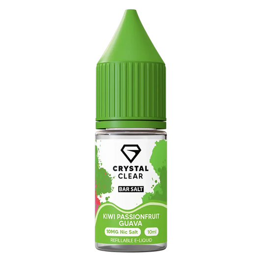 Crystal Clear Kiwi Passionfruit Guava Nic Salt Vape juice 10ml