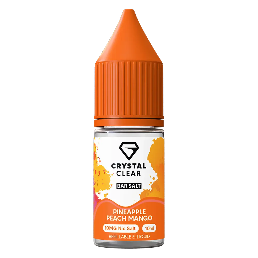 Crystal Clear Pineapple Peach Mango Nic Salt Vape juice 10ml