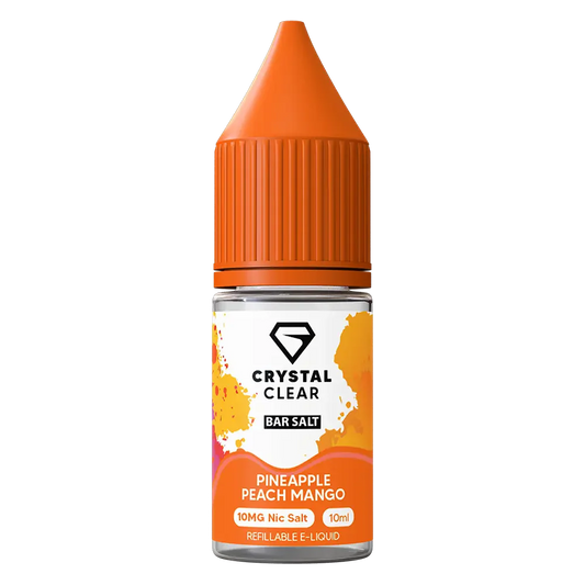 Crystal Clear Pineapple Peach Mango Nic Salt Vape juice 10ml