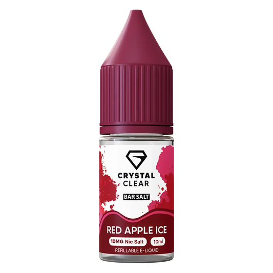 Crystal Clear Red Apple Ice Nic Salt Vape juice 10ml