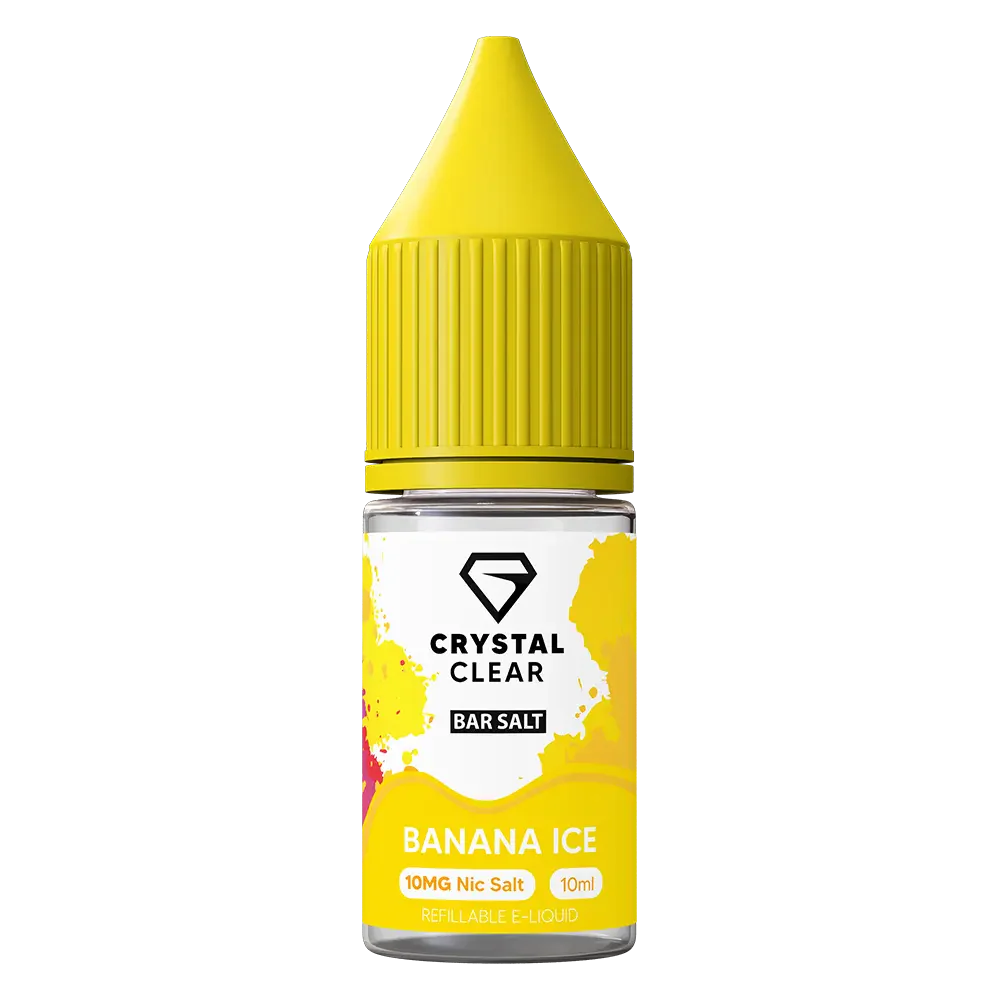 Crystal Clear Banana Ice  Nic Salt Vape juice 10ml