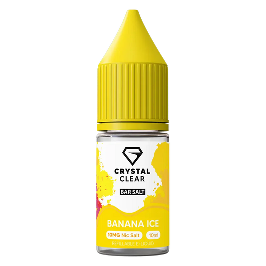 Crystal Clear Banana Ice  Nic Salt Vape juice 10ml