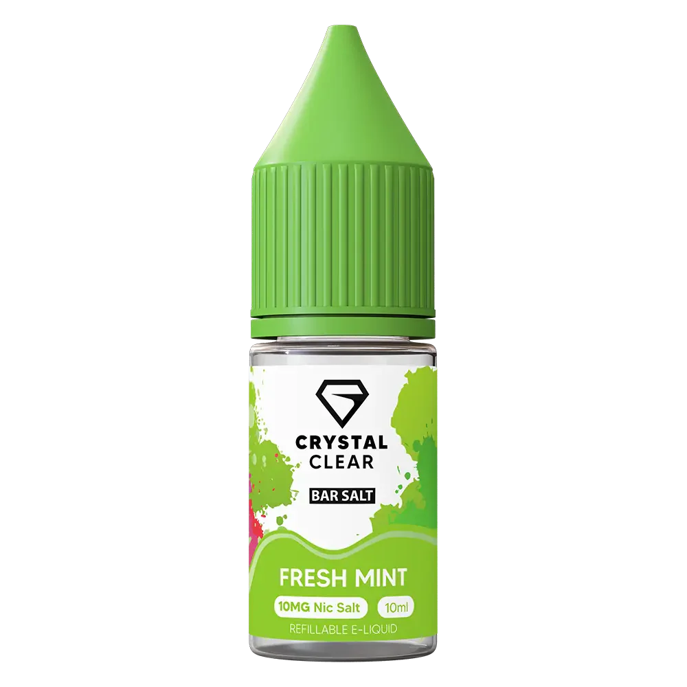 Crystal Clear Fresh Mint  Nic Salt Vape juice 10ml