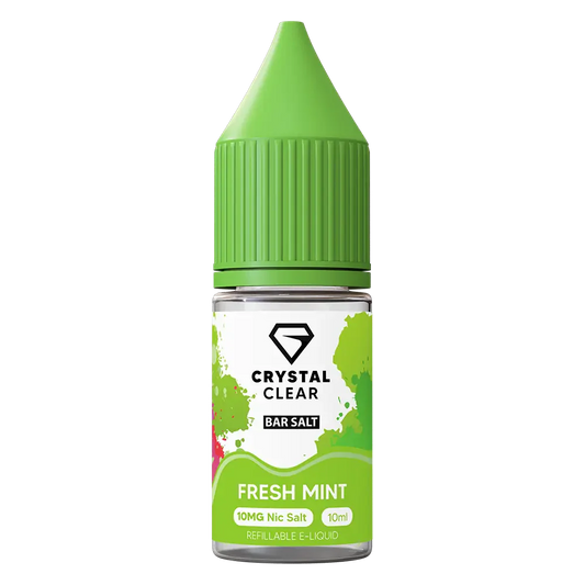 Crystal Clear Fresh Mint  Nic Salt Vape juice 10ml