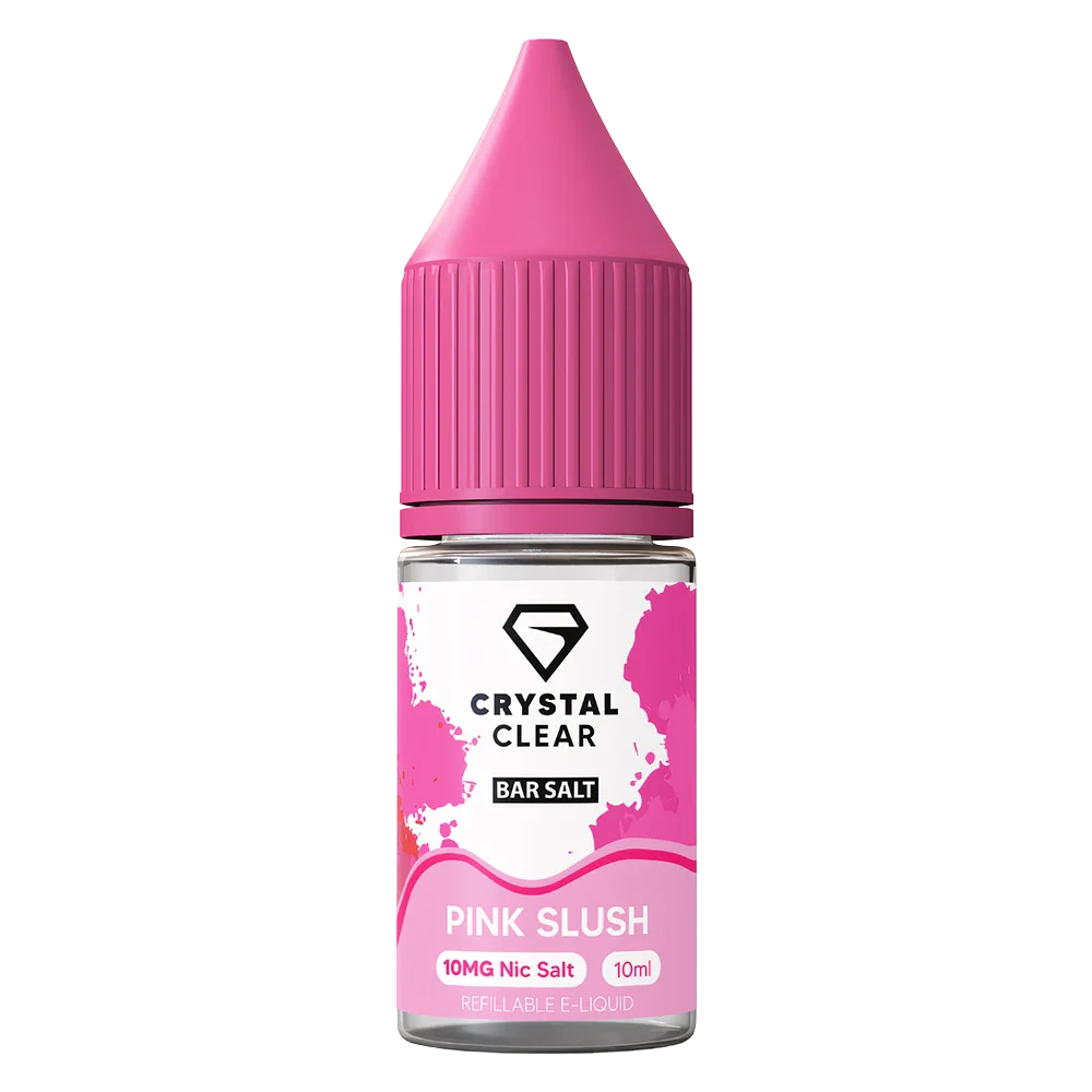 Crystal Clear Pink Slush  Nic Salt Vape juice 10ml