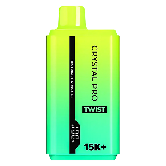 Crystal Pro Twist 15000 Fresh Mint / Lemonade Ice Disposable Vape