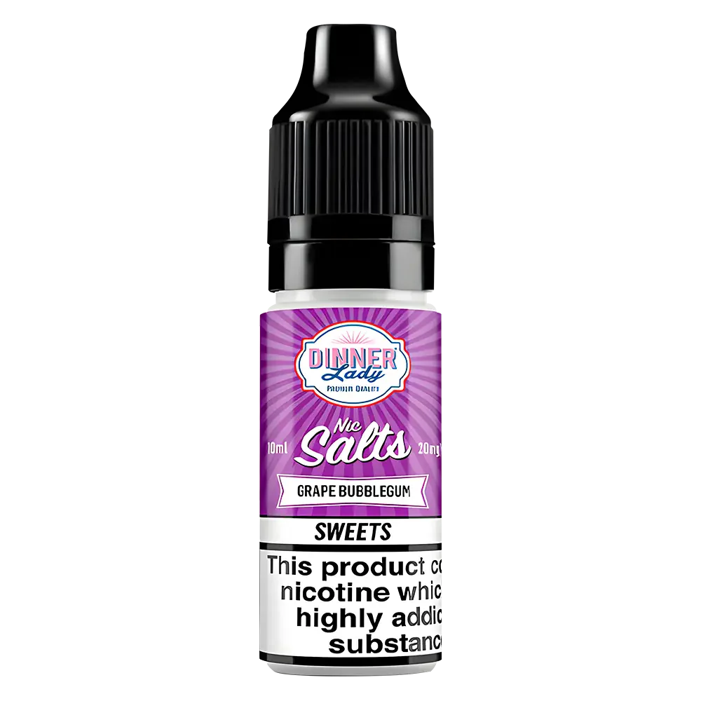 Dinner Lady Grape Bubblegum Nic Salt Vape Juice