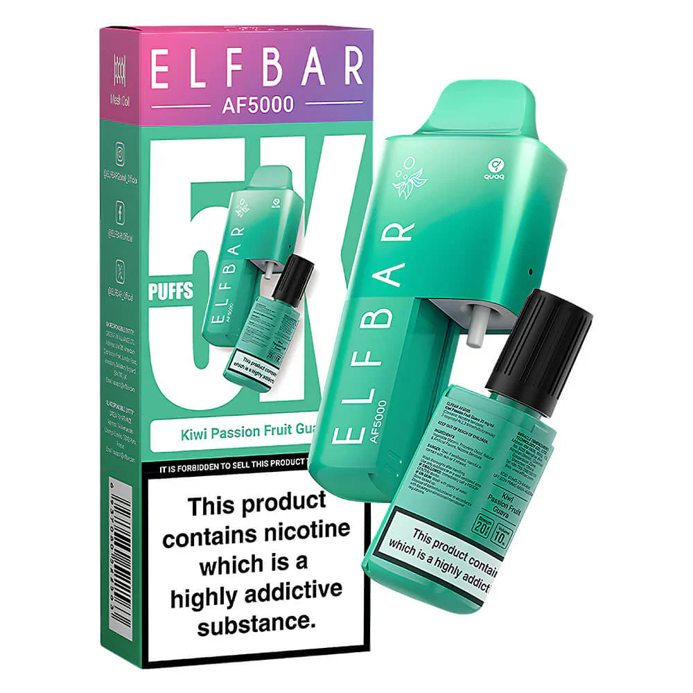 Elf Bar AF5000 Disposable Vape Kit - 5 for 40 Free Delivery Elf Bar AF5000 Disposable Vape Kit - 5 for 40 Free Delivery