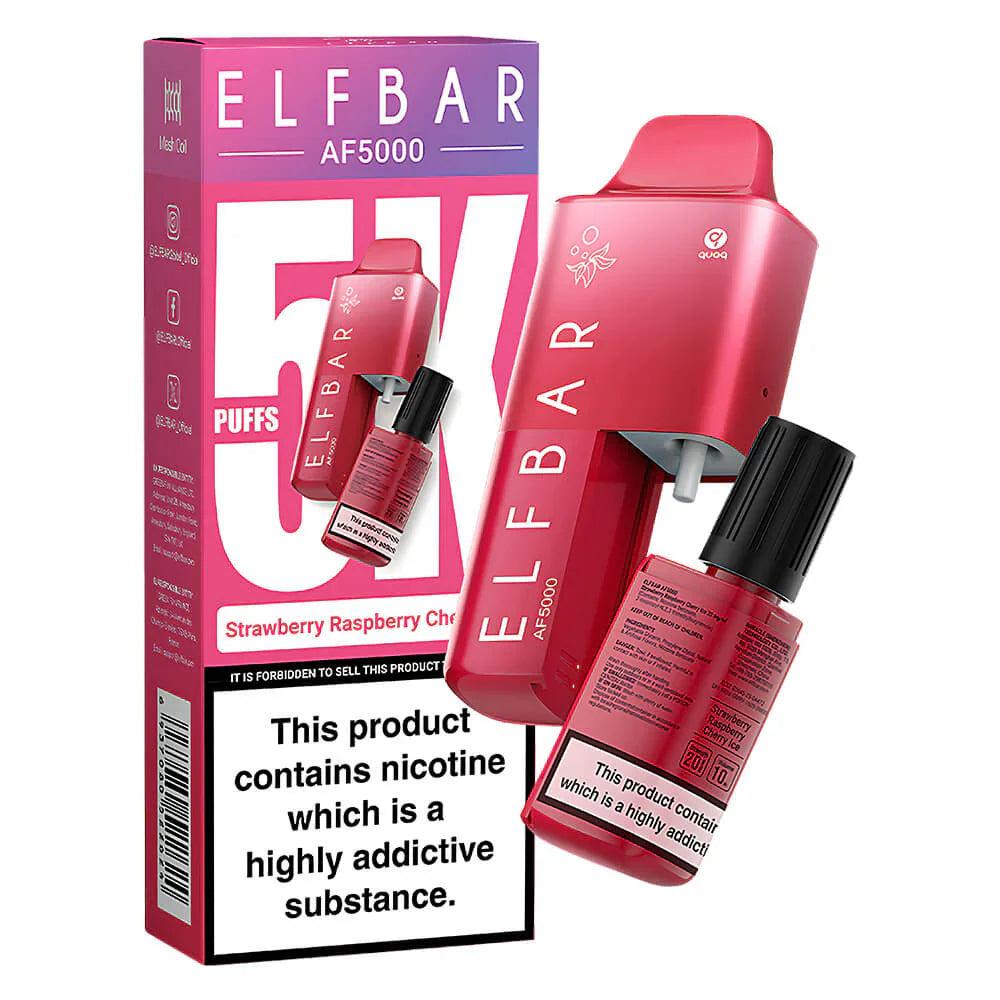 Elf Bar AF5000 Disposable Vape Kit - 5 for 40 Free Delivery Elf Bar AF5000 Disposable Vape Kit - 5 for 40 Free Delivery