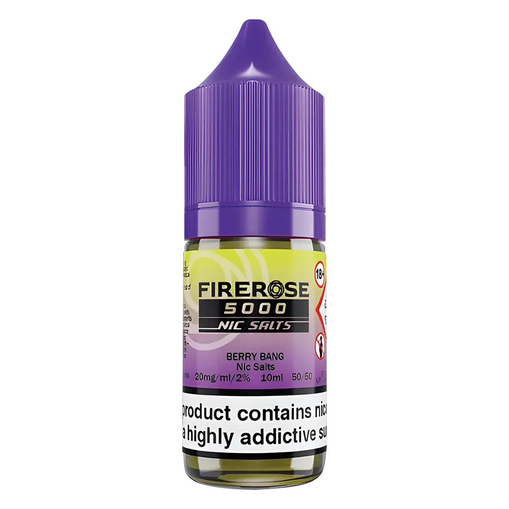 Berry Bang Elux Firerose 5000 Nic Salt Vape Juice