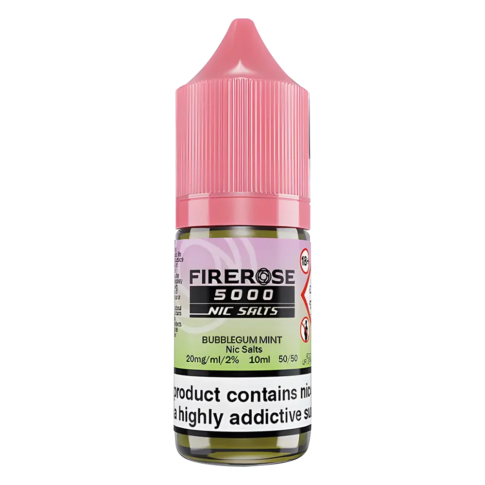Bubblegum Mint Elux Firerose 5000 Nic Salt Vape Juice