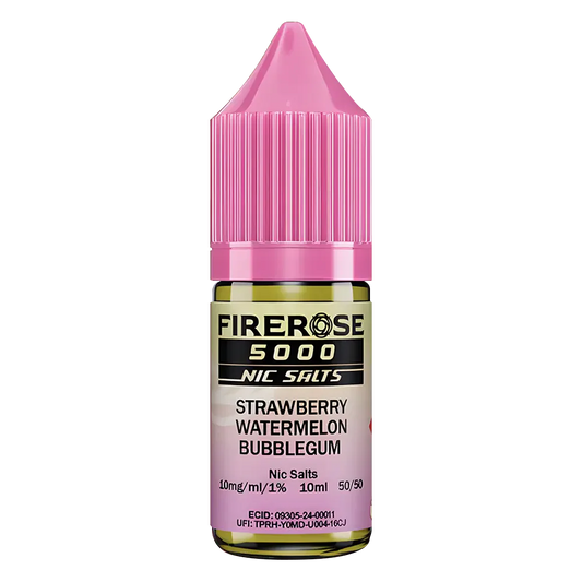 Strawberry Watermelon Bubblegum Elux Firerose 5000 Nic Salt
