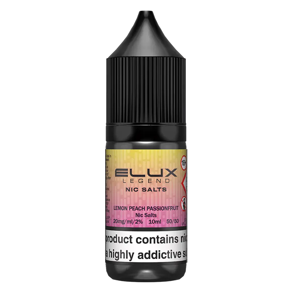 Lemon Peach Passionfruit Elux Legend Nic Salt Vape Juice