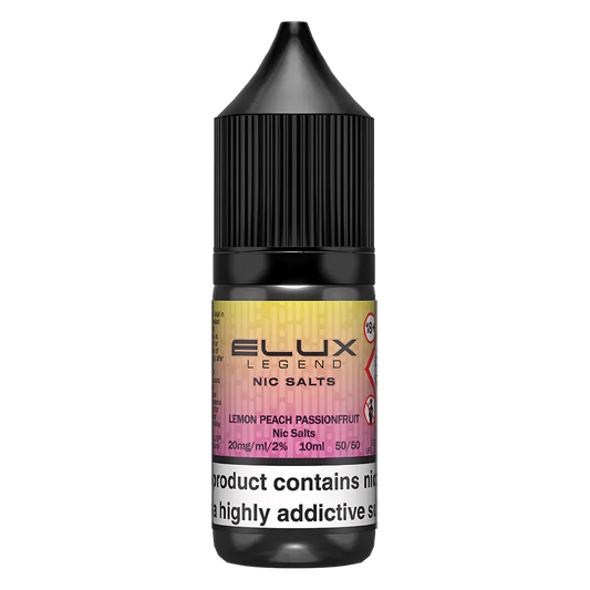 Lemon Peach Passionfruit Elux Legend Nic Salt Vape Juice