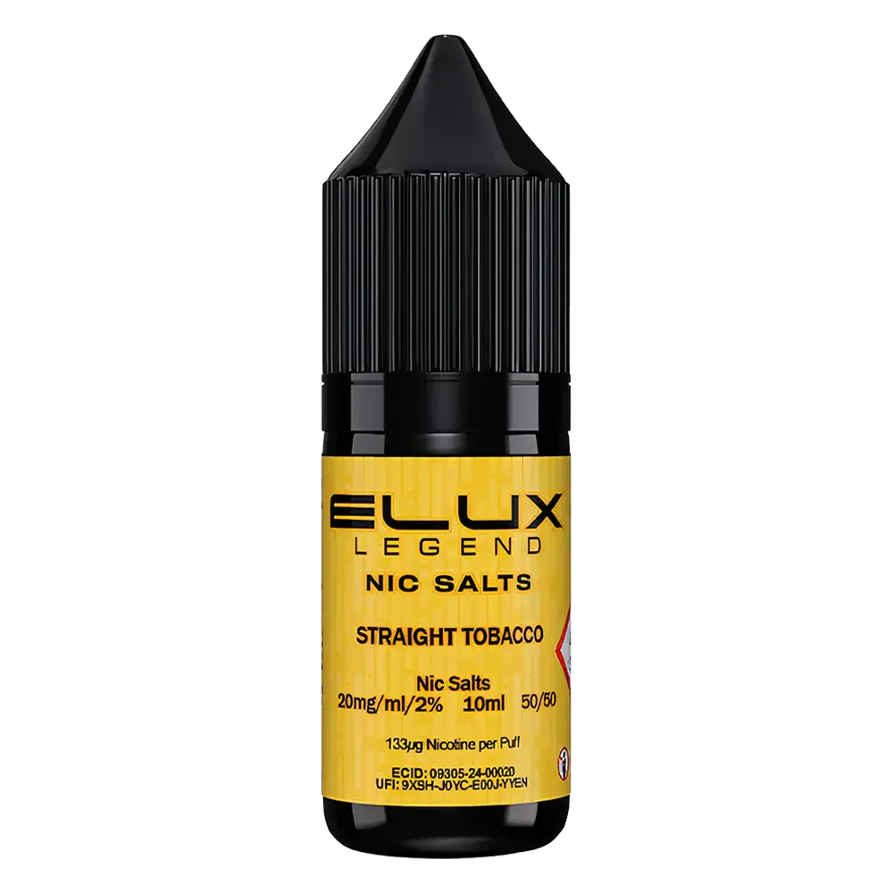 Straight Tobacco Elux Legend Nic Salt Vape Juice