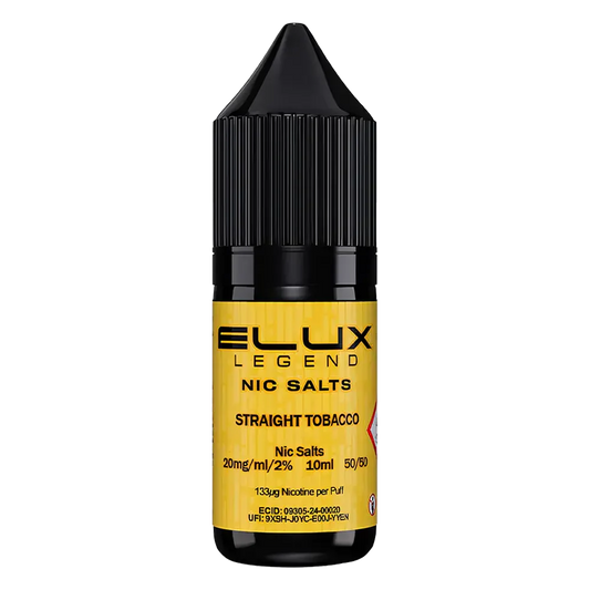 Straight Tobacco Elux Legend Nic Salt Vape Juice